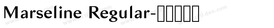 Marseline Regular字体转换